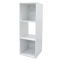 Etagère 3 cases 12 mm 91 x 31 x 29 cm blanc - UBL