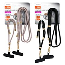 Set de 2 lanières pour téléphone 40cm et 160cm beige et noir - UNCLE BILLS