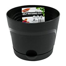 Pot de jardin auto-arrosant 20cm noir - UNCLE BILLS