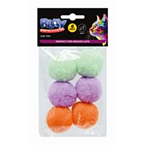 Lot de 6 balles de jeu peluche 3cm multicolore - UNCLE BILLS
