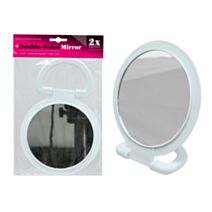 Miroir double face grossissant x2 26x17cm blanc - UNCLE BILLS
