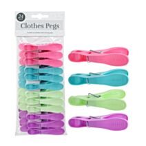 Pince à linge plastique lot de 24 multicolore - UNCLE BILLS