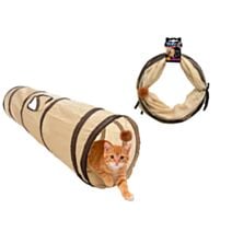 Tunnel pour chat avec balle de jeu 25x86cm - UNCLE BILLS