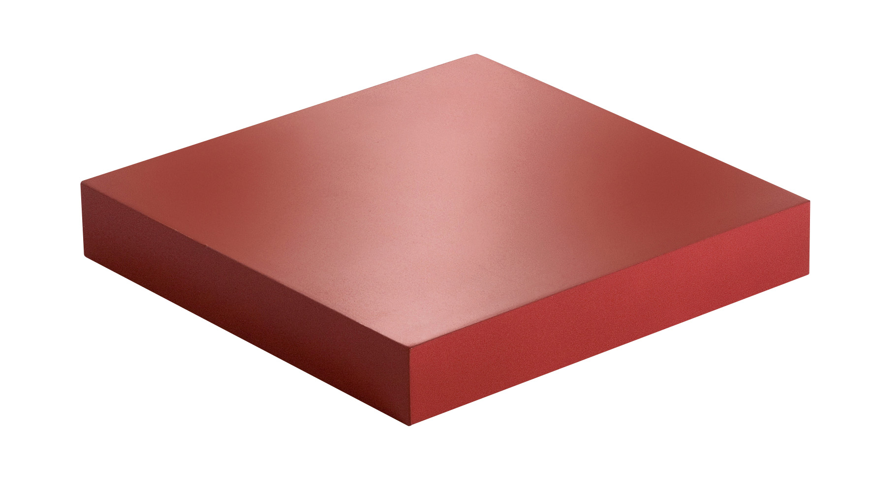 Etagère murale couleur rouge 23x23.5x3,8cm - DECO SYSTEM