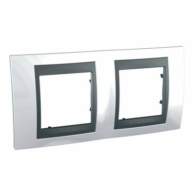 Plaque blanc techno gra. 2 poste Unicatop - SCHNEIDER