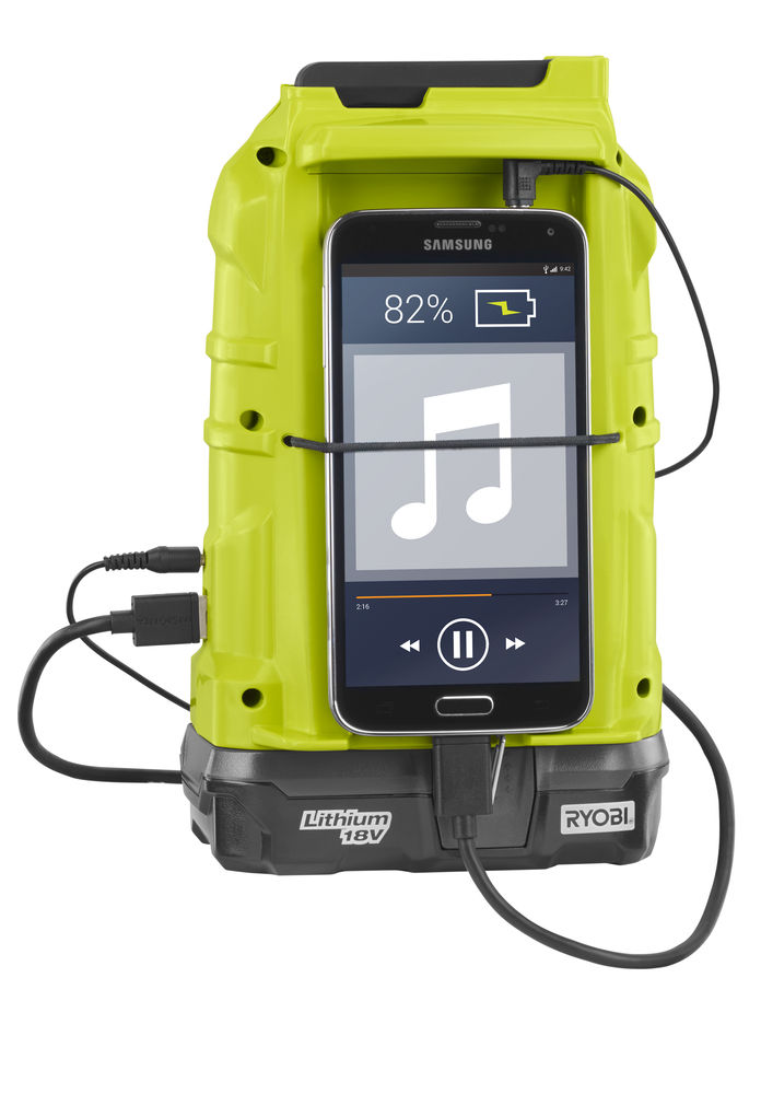 Radio AM/FM Bluetooth 18 volts ONE + (Sans batterie) - RYOBI 