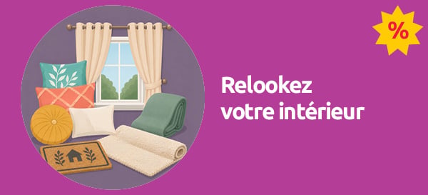 offre exclusive mois de la carte sur une selection de produits pour la decoration interieure