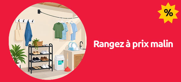 Retrouvez toutes nos promotions actuelles sur la gamme du rangement a petit prix Retrouvez toutes nos promotions actuelles sur la gamme du rangement a petit prix