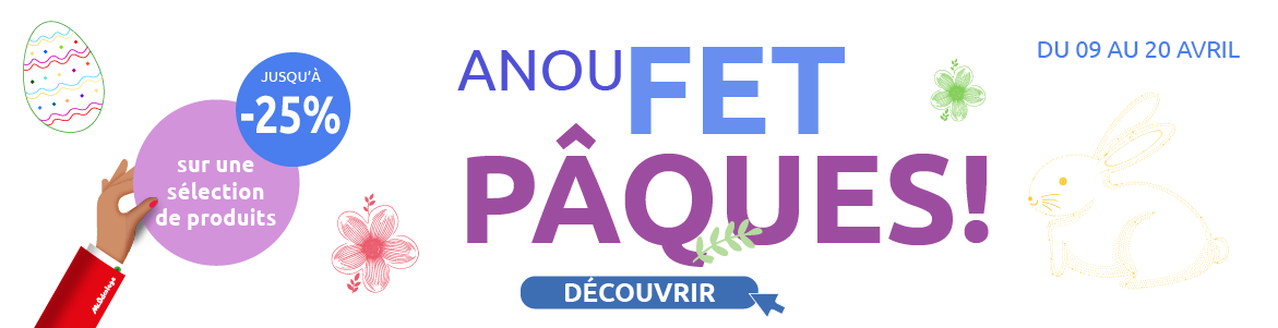 selection de produits en promotions pour celebrer paques 2025