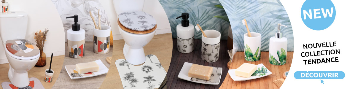 nouveautes accessoires salle de bain de la marque tendance