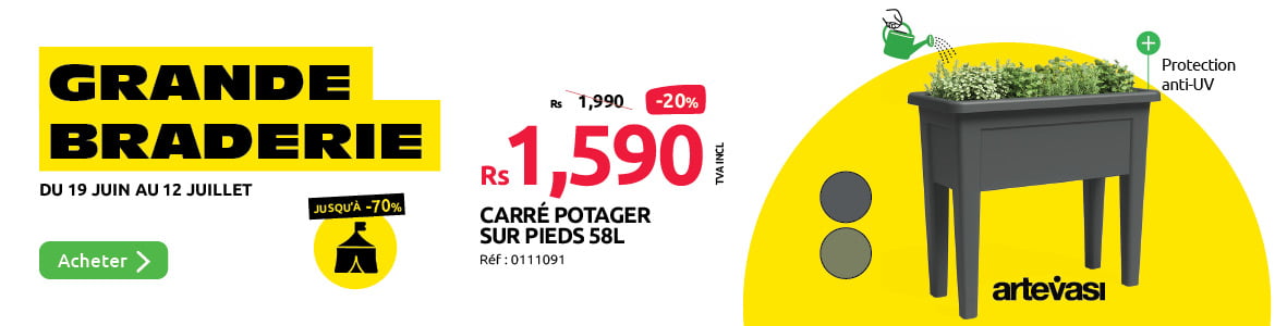 promotions sur le carre potager pour la grande braderie