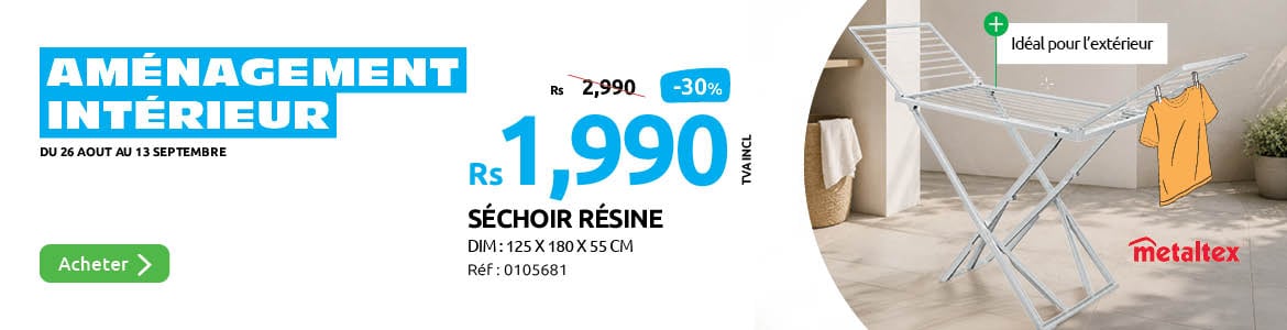 promotion amenagement interieur le sechoir resine est a moins trente pourcent