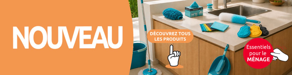 Decouvrez les nouveaux essentiels pour le menage a petit prix chez Mr.Bricolage. Decouvrez les nouveaux essentiels pour le menage a petit prix chez Mr.Bricolage.