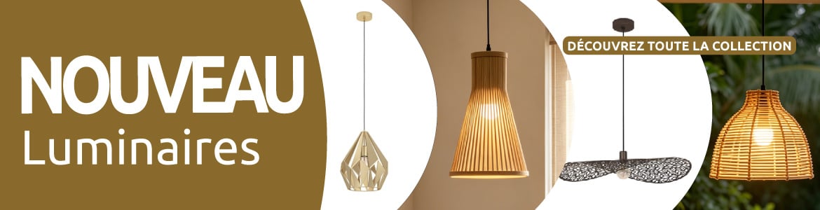 Decouvrez la nouvelle collection de luminaires disponibles dans vos magasins mr bricolage