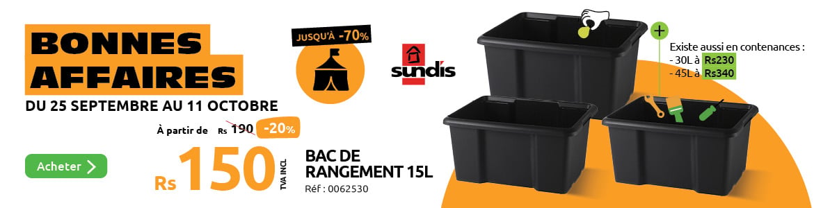 promotion bonnes affaires les bacs de rangement de la marque sundis a moins 20 pourcent promotion bonnes affaires les bacs de rangement de la marque sundis a moins 20 pourcent