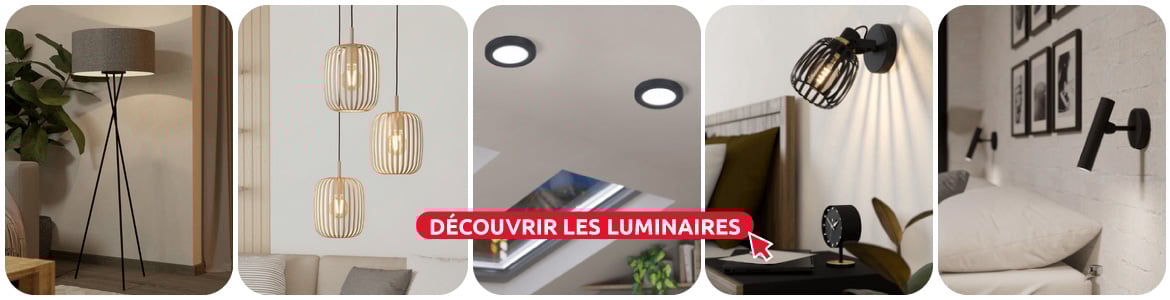 Lustres, suspensions, plafonniers, lampadaires, appliques murales, spots, rubans LED, guirlandes et eclairage d'ambiance, lampes, abat jour et pieds de lampe, luminaire de salle de bain ou de cuisine. Retrouvez tout le necessaire pour votre eclairage d'interieur chez mr bricolage